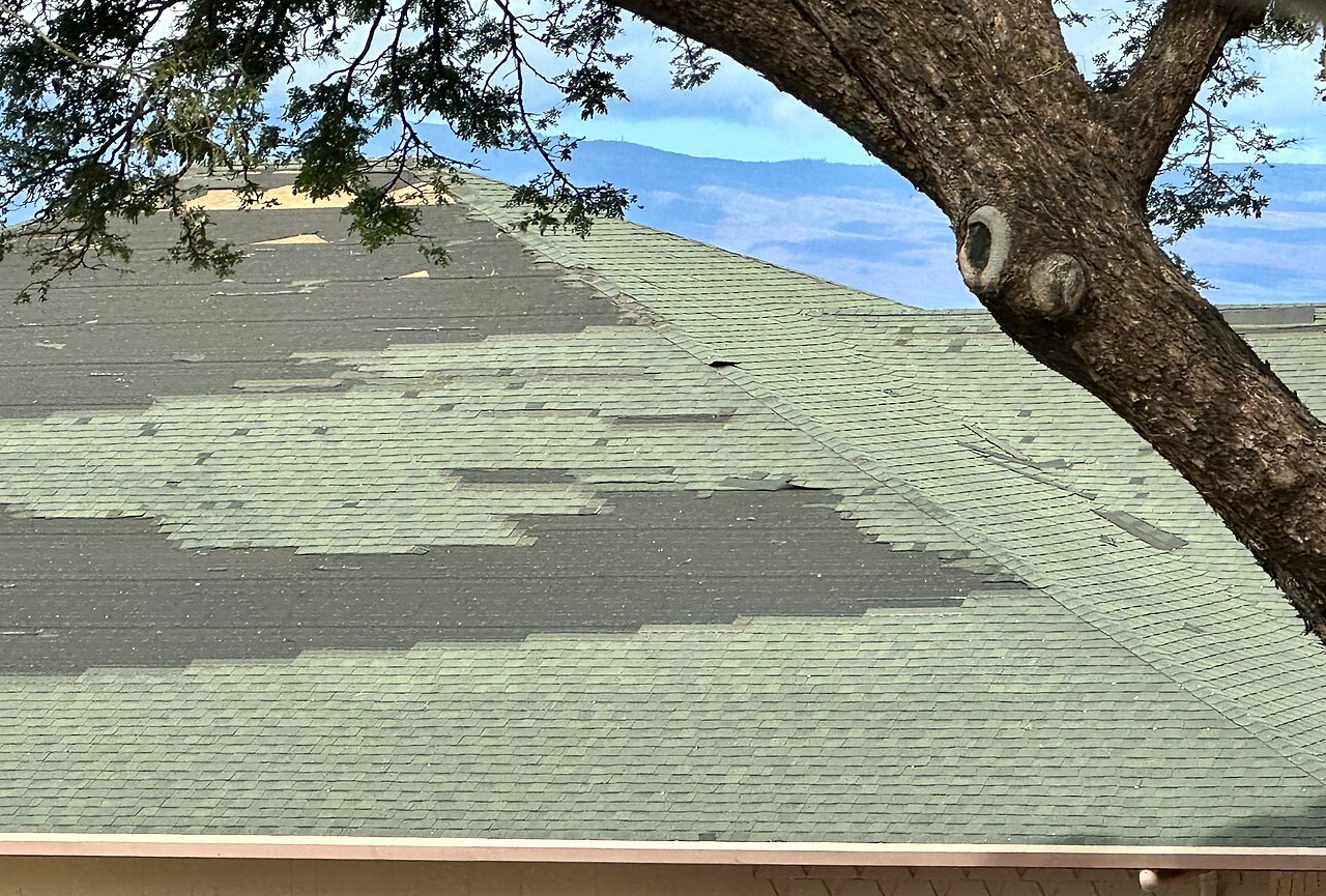 Damaging wind damage example